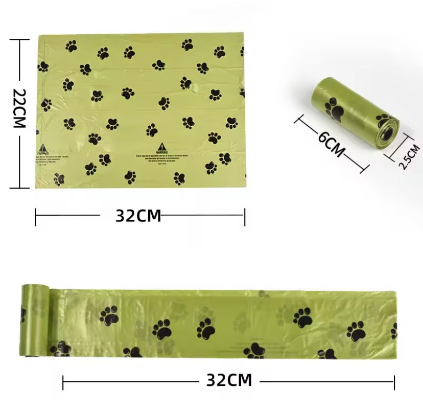 Biological Poo Bags (printed )