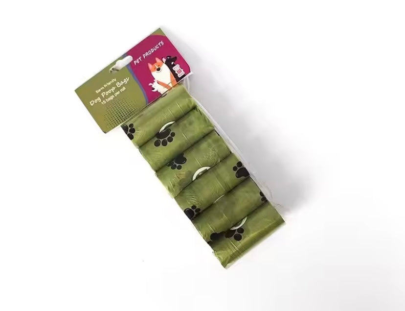 Biological Poo Bags (printed )