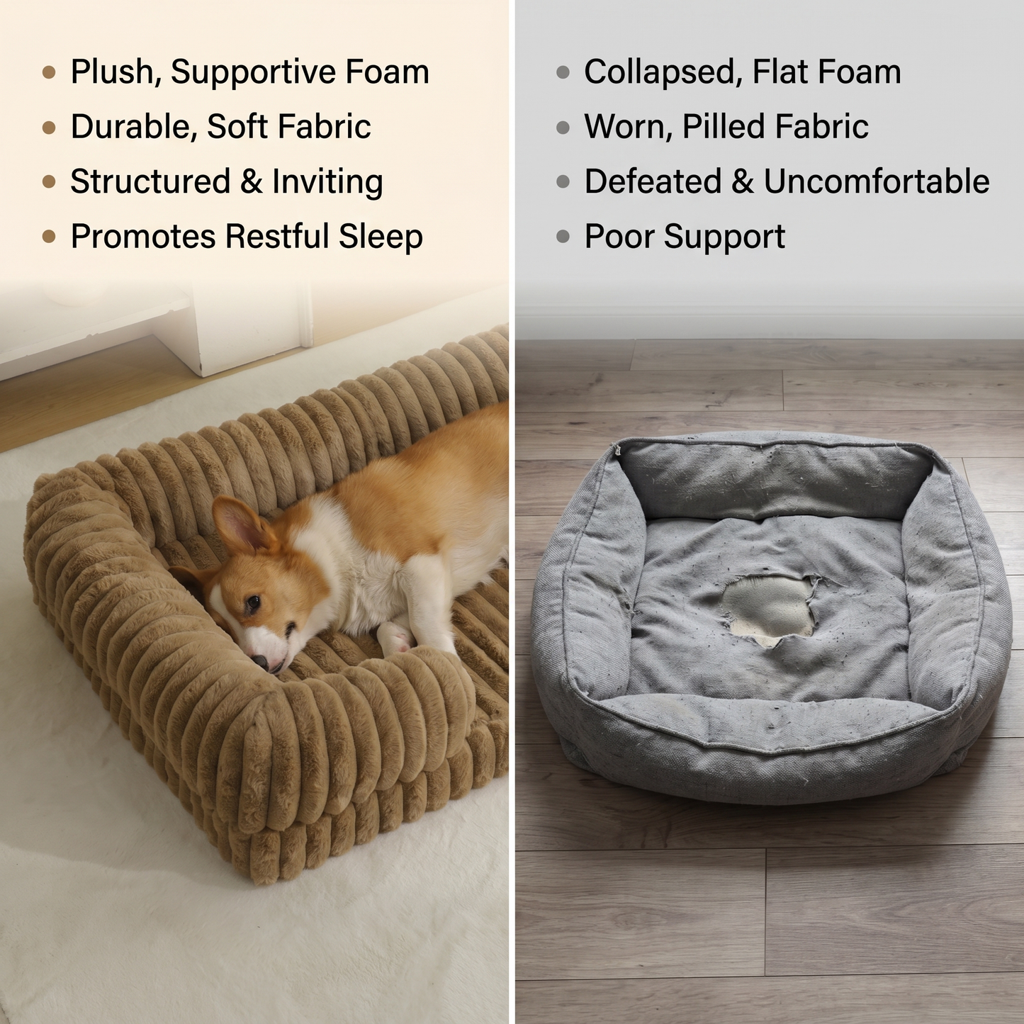 The Bark Crew Orthopedic pet Bed