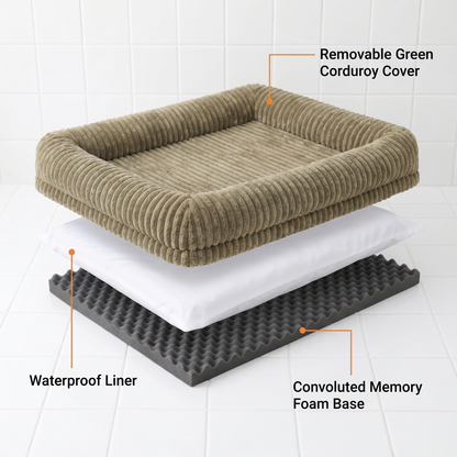 The Bark Crew Orthopedic pet Bed